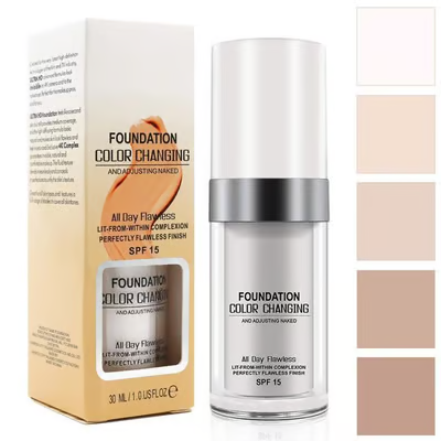 ⏰ Buy One Get One Free🎁Colour Changing Mature Skin Foundation🎁