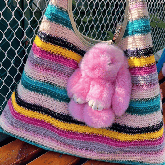 🏆LIMITED TIME SPECIAL SALE 50% OFF🐰 Handmade Soft Bunny PomPom Charms