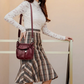 ⏳Time-Limited Special⏰ Pleated Bucket Leather Handbag – Soft Material, Adjustable Strap & Chic Casual Style ✨