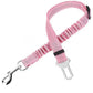 🐶🚗 Reflective Elastic Pet Seat Belt – Adjustable Car Restraint with Shock-Absorbing Buffer