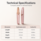 📢📢40% OFF !! ⏰Electric Eyebrow Trimmer Pen with LED Light – USB Rechargeable Precision Hair Remover