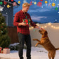 🎄 50% OFF | Christmas Interactive Dog Ball – Bell & Rechargeable Bouncing Toy🎄🐶🐱