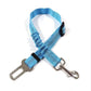 🐶🚗 Reflective Elastic Pet Seat Belt – Adjustable Car Restraint with Shock-Absorbing Buffer