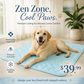 🔥50% OFF！❄️Breathable Pet Cooling Mat – No Water or Electricity Needed, Machine Washable, Lightweight & Portable, Safe Fabric Cooling for Dogs & Cats in Crate, Car & Home