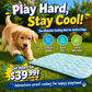 🔥50% OFF！❄️Breathable Pet Cooling Mat – No Water or Electricity Needed, Machine Washable, Lightweight & Portable, Safe Fabric Cooling for Dogs & Cats in Crate, Car & Home