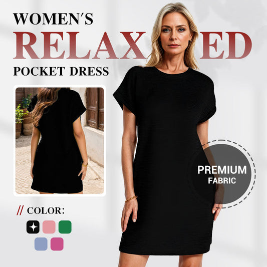 💜 LAST DAY PROMOTION - 50%OFF 💜 Women's Relaxed Pocket Dress