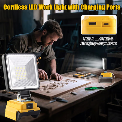 🔥HOT SALE 50% OFF🏕️LED Flood Light with USB/Type-C Charging💡