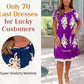 🌸Spring Specials  49%OFF🌸Geometric Pattern Multi Print Square Neck Dress