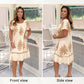 🌸Spring Specials  49%OFF🌸Geometric Pattern Multi Print Square Neck Dress