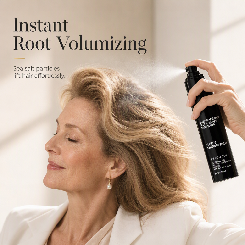 🎉Limited Time 💥Buy 3 get 2 free💇🏻‍♀️Recommended by Hairstylists! 🔥Shape in 3 Seconds! Easily Create Fluffy & Elegant Hairstyles! 👩 Peach-scented volumizing & setting spray