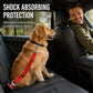 🐶🚗 Reflective Elastic Pet Seat Belt – Adjustable Car Restraint with Shock-Absorbing Buffer