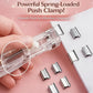 🔥2 Pcs Portable Binder Clip Stapler, with 100 Pcs Small Binder Clips, Non-Destructive Paper Clam Dispenser for Office, Home, School