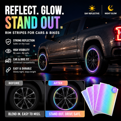 ⏳⏳Limited Sale💥20pcs-£9.99🔥Popular Fluorescent Car Wheel Hub Tag