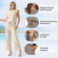 ✨2025 New Women's Casual Sleeveless Top & Wide-Leg Pants Set