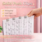 🔥2 Pcs Portable Binder Clip Stapler, with 100 Pcs Small Binder Clips, Non-Destructive Paper Clam Dispenser for Office, Home, School