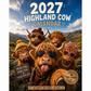 ⏳LAST DAY SALE ONLY ￡9.99!!🔥2027 Funny Highland Cow Wall Calendar | A4 Hanging Calendar | Designed by Isabel Kline