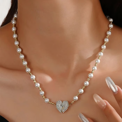 ✨New Arrival✨Magnetic Heart Pearl Necklace