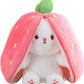 🎁EASTER SALE – ONLY £9.99!!🐰🎉50K+ SOLD!🍓🐰 50% OFF! Strawberry Bunny Plush – Transforms into little rabbit! Soft, cute & cuddly. Perfect gift for kids or grandkids. 🎀✨