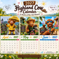 ⏳LAST DAY SALE ONLY ￡9.99!!🔥2027 Funny Highland Cow Wall Calendar | A4 Hanging Calendar | Designed by Isabel Kline