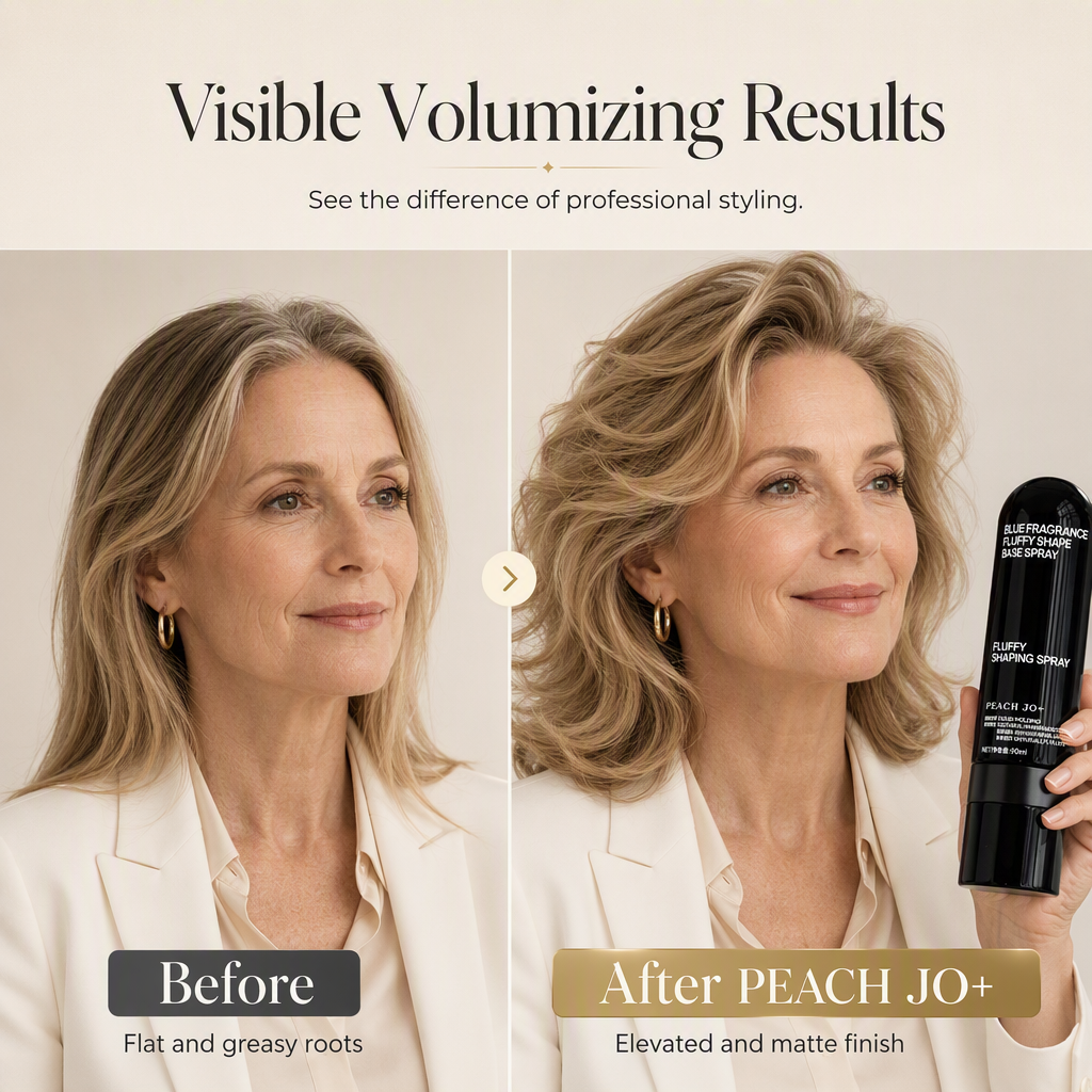 🎉Limited Time 💥Buy 3 get 2 free💇🏻‍♀️Recommended by Hairstylists! 🔥Shape in 3 Seconds! Easily Create Fluffy & Elegant Hairstyles! 👩 Peach-scented volumizing & setting spray