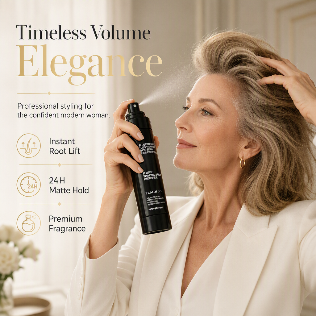 🎉Limited Time 💥Buy 3 get 2 free💇🏻‍♀️Recommended by Hairstylists! 🔥Shape in 3 Seconds! Easily Create Fluffy & Elegant Hairstyles! 👩 Peach-scented volumizing & setting spray