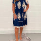 🌸Spring Specials  49%OFF🌸Geometric Pattern Multi Print Square Neck Dress