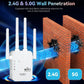 🎉Last Day - BUY 1 GET 1 FREE!!🔥1200Mbps Dual Band (5GHz/2.4GHz) WiFi Signal Booster Extender📶