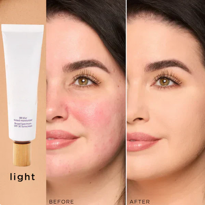 💜✨Limited Time 🔥BUY 1 GET 1 FREE!! + BRUSH✨💖BB blur tinted moisturizer SPF 30 - instantly brightens, hydrates & smooths your skin