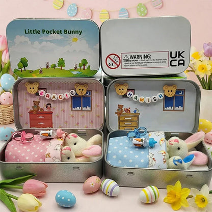🥳2026 HOT SALE🥳💞50K+ SOLD!🥚💝 50% OFF! Tiny Plush Bunny Tin – Pocket-sized cuteness for Easter. Collectible mummy bunny in a keepsake tin. Great for egg hunts or gifts. 🐇🎀