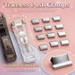 🔥2 Pcs Portable Binder Clip Stapler, with 100 Pcs Small Binder Clips, Non-Destructive Paper Clam Dispenser for Office, Home, School