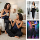 💖💃LAST DAY SALE 50% OFF👖Women's Sequin Sparkle Wide Leg Pants with Elastic Waistband