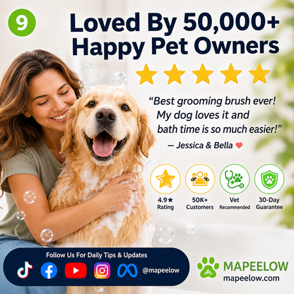 🔥HOT SALE 50% OFF🔥Pet bath brush with a long handle and shampoo dispenser