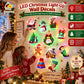 🎄50% OFF NOW! LED Christmas Light-Up Wall Decals, Battery Powered Peel and Stick Glowing Xmas Stickers, Luminous Window Wall Decor, Holiday Party Ornaments & Christmas Gift
