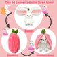 🎁EASTER SALE – ONLY £9.99!!🐰🎉50K+ SOLD!🍓🐰 50% OFF! Strawberry Bunny Plush – Transforms into little rabbit! Soft, cute & cuddly. Perfect gift for kids or grandkids. 🎀✨