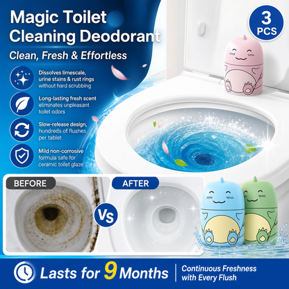 🔥HOT SALE🔥Magic Toilet Cleaning Deodorant – Remove Stains, Beat Bad Odors!