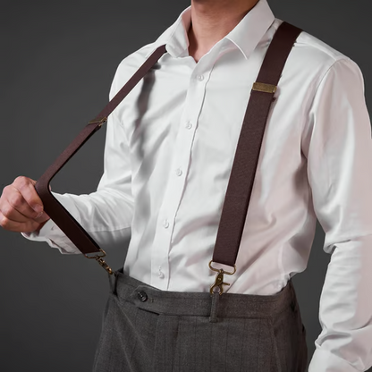🔥🖤Black Friday Sale:50% OFF🔥Leather Suspenders for handsome & Love