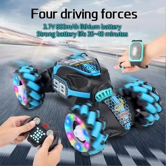 🚗【Kids' Dream Gift】Gesture Sensing RC Stunt Car - 360° Flips & One - Key Demo!😍