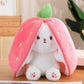 🎁EASTER SALE – ONLY £9.99!!🐰🎉50K+ SOLD!🍓🐰 50% OFF! Strawberry Bunny Plush – Transforms into little rabbit! Soft, cute & cuddly. Perfect gift for kids or grandkids. 🎀✨