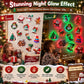 🎄50% OFF NOW! LED Christmas Light-Up Wall Decals, Battery Powered Peel and Stick Glowing Xmas Stickers, Luminous Window Wall Decor, Holiday Party Ornaments & Christmas Gift