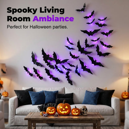 🎁LAST DAY🎃 Halloween Sale💥 Up To 50% Off🦇Halloween 3D Bat LED Wall Light Decor