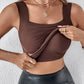 🏆 Last Day Special Price £9.99&Free Shipping ! 💐 Women’s U-Neck Tank Tops with Built-In Bra