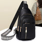 Women's Vintage Leather Chest Bag