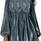 🎉LAST DAY SALE -70% OFF👗Womens A-Line Velvet Lace Overall Pleated Babydoll Mini Dress