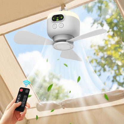 ⏰ Limited Time Offer💥50% OFF ✨A Rechargeable Ceiling Fan With LED Lights! 🌬️✨