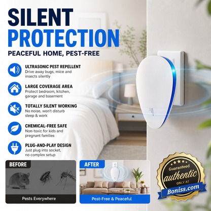 🔥HOT SALE 50%OFF🔥Multi-Functional Ultrasonic Silent Pest & Insect Repeller🏠Upgraded Pest Repeller