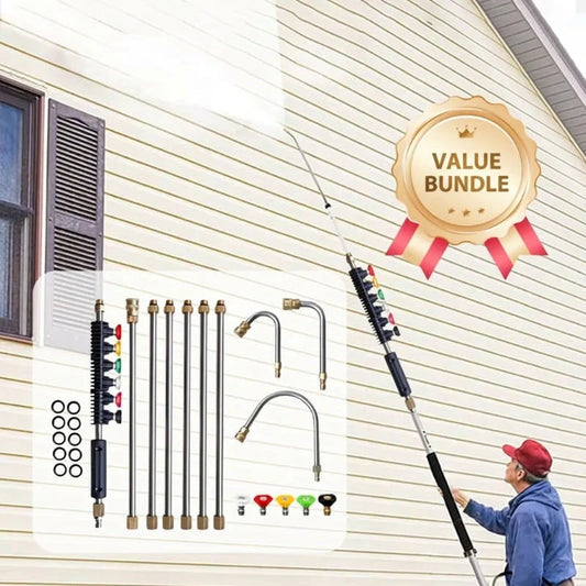 🧹 50% Off! 🏡 4000 PSI Telescopic Pressure Washer Wand — 3-in-1 whole-home cleaning; clean high surfaces without a ladder ✨