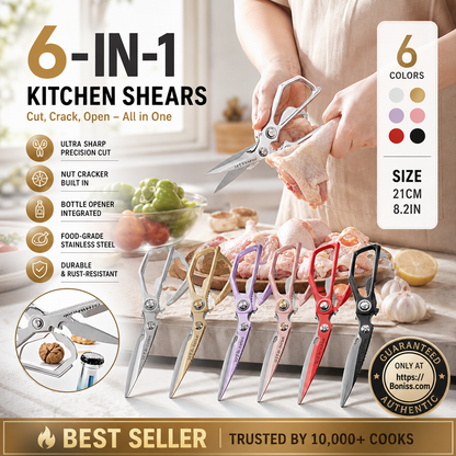 🔥HOT SALE 50% OFF✂️Multi-Functional Heavy Duty Kitchen Shears