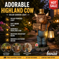 🐮✨ Solar Highland Cow Night Light – Adorable Garden Lantern That Glows Automatically at Night