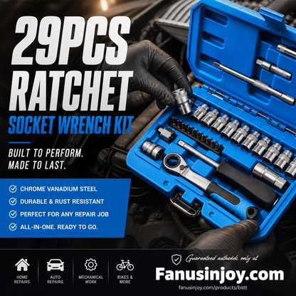 🥳HOT SALE🥳💞50K+ SOLD! Careluxpro Ratchet Wrench Kit – From £39.99! 29PCS, chrome-vanadium & storage case. Repair anything – grab yours! ✅
