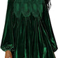 🎉LAST DAY SALE -70% OFF👗Womens A-Line Velvet Lace Overall Pleated Babydoll Mini Dress